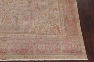 Antique MUTED Persian Oriental Handmade 9x13 FADED Wool Distressed Over - Dyed Rug 5