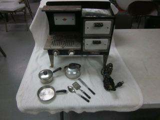Antique Vintage Empire Childs Stove / Oven Combo 1930 