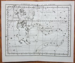 Flamsteed Astronomy Celestial Map Orion - 1776