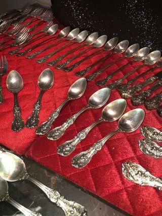 60 OLD STERLING SILVER REED BARTON FRANCIS 1 FLATWARE 7 Pounds 3210 Grams 2