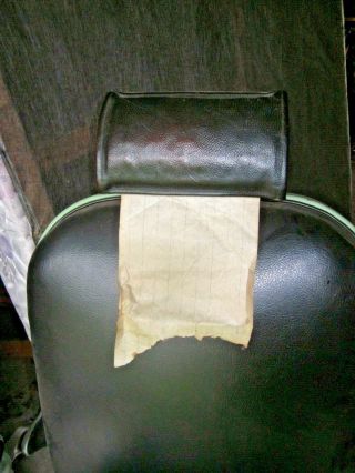 Vintage Theo A Kochs Barber Chair Minty Green Parts or Use Authentic LPO 2