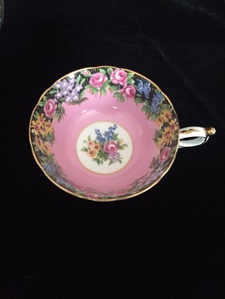 RARE VINTAGE PARAGON TEA CUP & SAUCER OLD ENGLISH GARDEN ROSE IN PINK 5