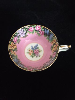 RARE VINTAGE PARAGON TEA CUP & SAUCER OLD ENGLISH GARDEN ROSE IN PINK 6