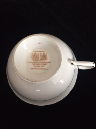 RARE VINTAGE PARAGON TEA CUP & SAUCER OLD ENGLISH GARDEN ROSE IN PINK 8