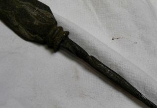 3 luk Pamor Tombak - spear head Keris amulet arrow point magic weapon Indonesia 10