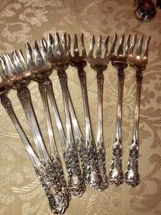 Gorham Sterling Silver “Buttercup” Pattern Flatware 122 PC Set W Wood Chest - Exc 5