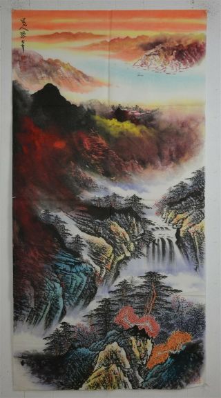 Stunning Large Chinese Painting Signed Master Zhang Daqian E9827