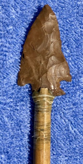 NATIVE AMERICAN PLAINS INDIAN 1800’s ARROW - WILD WEST SHOW - STONE - POINT - FEATHERS 3
