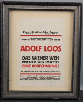Antique 1914 Weiner Werkstatte Secessionist Fabric Cloth Advertisement Handbill 7