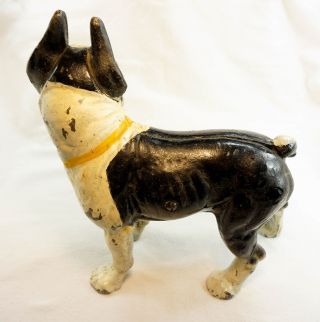 Pre 1940 Vintage Hubley Cast Iron Boston Terrier Doorstop - Over 12 Pounds 3