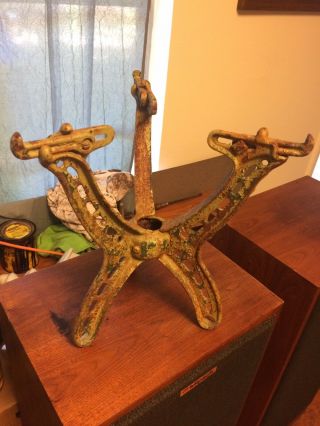Cast Iron,  Industrial,  Steampunk,  Hot Water Heater Stand,  Planter Base The Foster