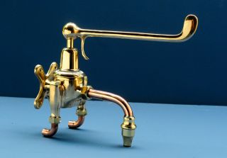 Armitage Shanks Mixer Tap - Brass Long Lever Surgeon Kitchen Fully