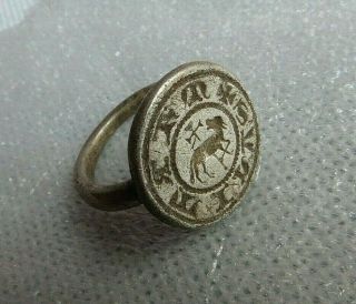 Medieval Knight ' s Templar Era Silver Ring 