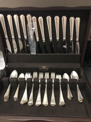 Gorham Fairfax Sterling Flatware Set For 12 Large Place Size