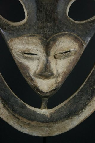 African EKUK hart mask - KWELE - Gabon,  TRIBAL ART,  AFRICAN ART 3