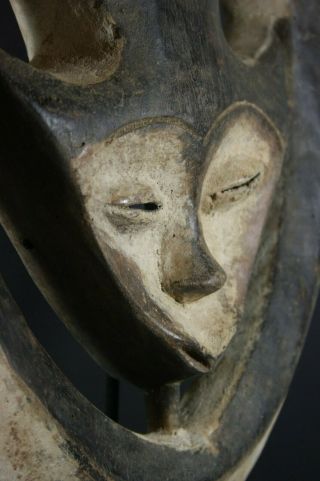 African EKUK hart mask - KWELE - Gabon,  TRIBAL ART,  AFRICAN ART 4