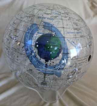 Rare STARSHIP EARTH II Celestial Globe Spherical Concepts Artline 1986 with Base 10