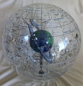 Rare STARSHIP EARTH II Celestial Globe Spherical Concepts Artline 1986 with Base 11