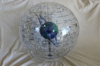 Rare STARSHIP EARTH II Celestial Globe Spherical Concepts Artline 1986 with Base 12