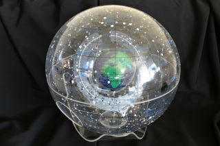 Rare STARSHIP EARTH II Celestial Globe Spherical Concepts Artline 1986 with Base 2