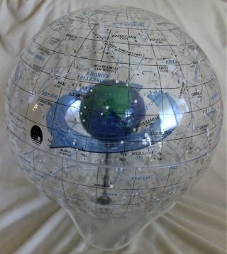 Rare STARSHIP EARTH II Celestial Globe Spherical Concepts Artline 1986 with Base 5