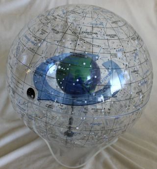 Rare STARSHIP EARTH II Celestial Globe Spherical Concepts Artline 1986 with Base 6