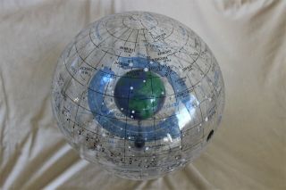 Rare STARSHIP EARTH II Celestial Globe Spherical Concepts Artline 1986 with Base 9