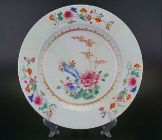 Large 33cm Fine Antique Chinese Famille Rose Porcelain Plate Charger 18th C
