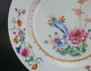 LARGE 33cm Fine Antique Chinese Famille Rose Porcelain Plate Charger 18th C 3