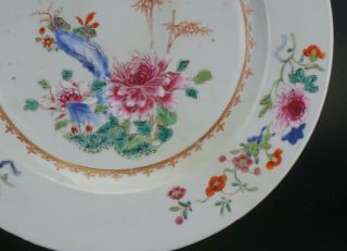 LARGE 33cm Fine Antique Chinese Famille Rose Porcelain Plate Charger 18th C 4