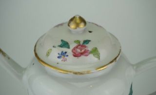 FINE Antique Chinese Famille Rose Porcelain Flower Teapot & Lid 18thC YONGZHENG 10