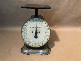 VTG COLUMBIA FAMILY SCALE LANDERS,  FRARY & CLARK,  BRITAIN,  CT USA 24 LBS 2