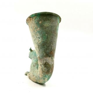 BRONZE AGE NEAR EASTERN CA.  2000 BC RHYTON DEPICTING JAGUAR - RITUAL CUP R159 3