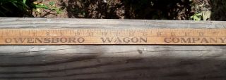 Antique Yardstick OWENSBORO WAGON COMPANY KY 6