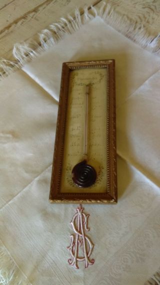 Antique French: Indoor Thermometer Louis Xvi Style 19 èm