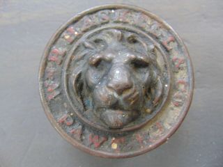 Antique Lion Face Cast Iron Windmill Weight