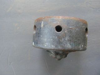 ANTIQUE LION FACE CAST IRON WINDMILL WEIGHT 3