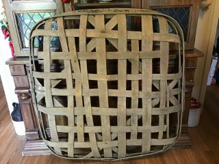Antique Tennessee Tobacco Basket Handmade Barn Kept 4