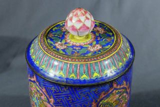 Qianlong Beijing enamel Buddhist ritual cup shaped like prayer wheel 18th C 11