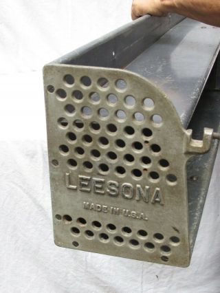 Vintage Leesona Industrial Rack Shelf Aluminum