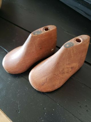 Antique Wooden Shoe Form / Molds Childrens
