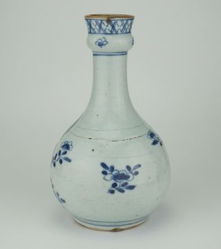 Antique Chinese Blue and White Porcelain Garlic Mouth Goblet Vase 18thC QIANLONG 4
