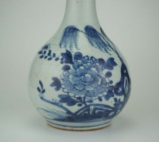 Antique Chinese Blue and White Porcelain Garlic Mouth Goblet Vase 18thC QIANLONG 6