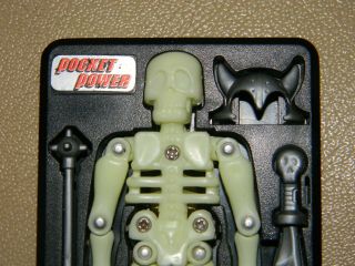 Sega 1988 Pocket Power Glo Bones Skeleton Near complete 3