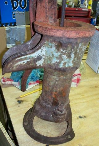 Antique Cast Iron Hand Water Pump,  old well pumpGOLDSBORO,  N.  C.  Wayne AGL Work s 9