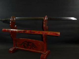 Katana (sword) W/koshirae : Kanemitsu : Edo : 37.  2 × 26 " 1.  21kg