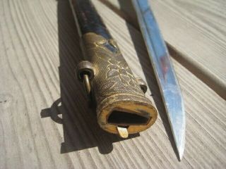 Imperial Japanese Navy Officer`s Dagger /Sword plus scabbard - VGC - FANCY HANDLE 9