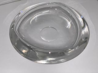Rare Tiffany & Co Crystal Bowl By Ward Bennett Inscribed - Mid Century Modern 10