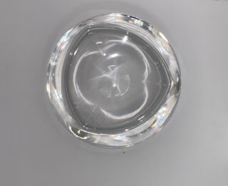 Rare Tiffany & Co Crystal Bowl By Ward Bennett Inscribed - Mid Century Modern 8