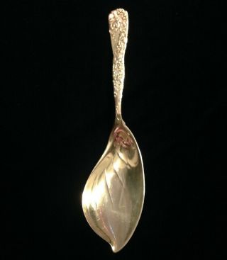 Vintage Tiffany And Co.  Sterling Silver Serving Spoon ? Grapevine Pattern 1872